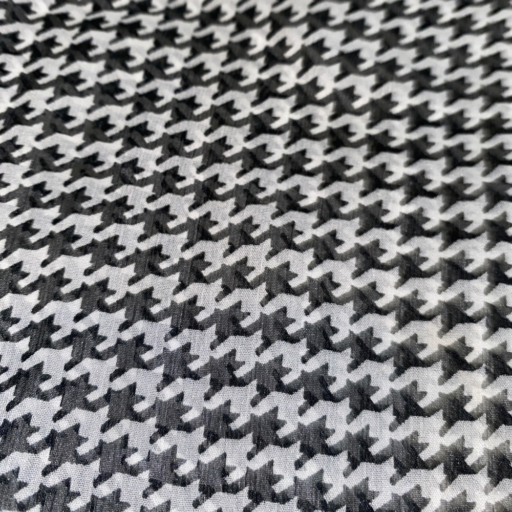 Stradivarius Ultra Sheer Houndstooth Tiered Dress - Picture 3 of 5